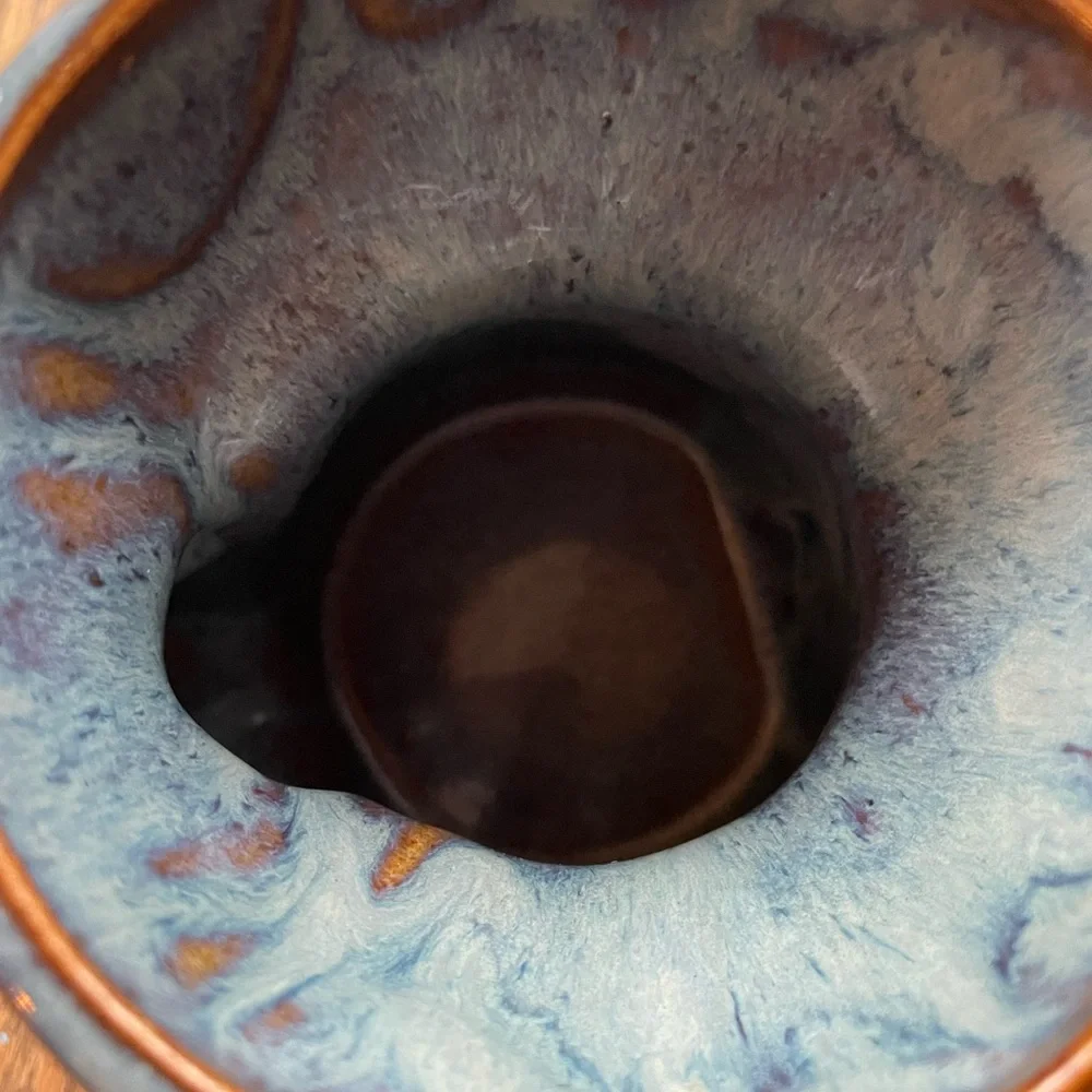 Moose Stoneware Pottery Mug Hand Painted RAD Design Birchstone Studios Maine USA - Picture 7 of 9